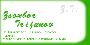 zsombor trifunov business card